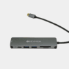 KEYMOX USB C Hub 6-in-1 Multiport Dongle with 2 USB-A, 100W PD Charging, 4K HDMI, SD/TF Card Reader