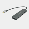 KEYMOX USB C Hub 6-in-1 Multiport Dongle with 2 USB-A, 100W PD Charging, 4K HDMI, SD/TF Card Reader