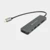 KEYMOX USB C Hub 6-in-1 Multiport Dongle with 2 USB-A, 100W PD Charging, 4K HDMI, SD/TF Card Reader